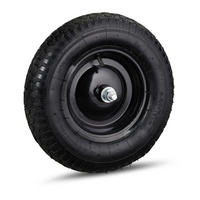 SCHUBKARRENRAD - Schwarz, Kunststoff/Metall (39/39/9cm) - Relaxdays