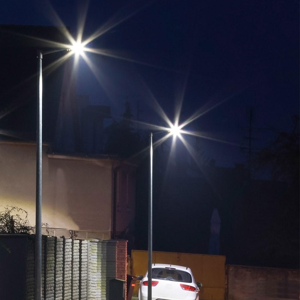 LED STRAHLER Grau Aluminium 2er Set - Grau, Metall (6.3/16.9/43.4cm)