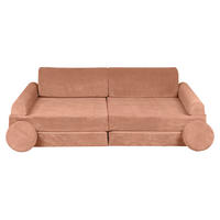KINDERSOFA, Slimcord, Ziegel - Orange, Textil (160/48/80cm) - MeowBaby