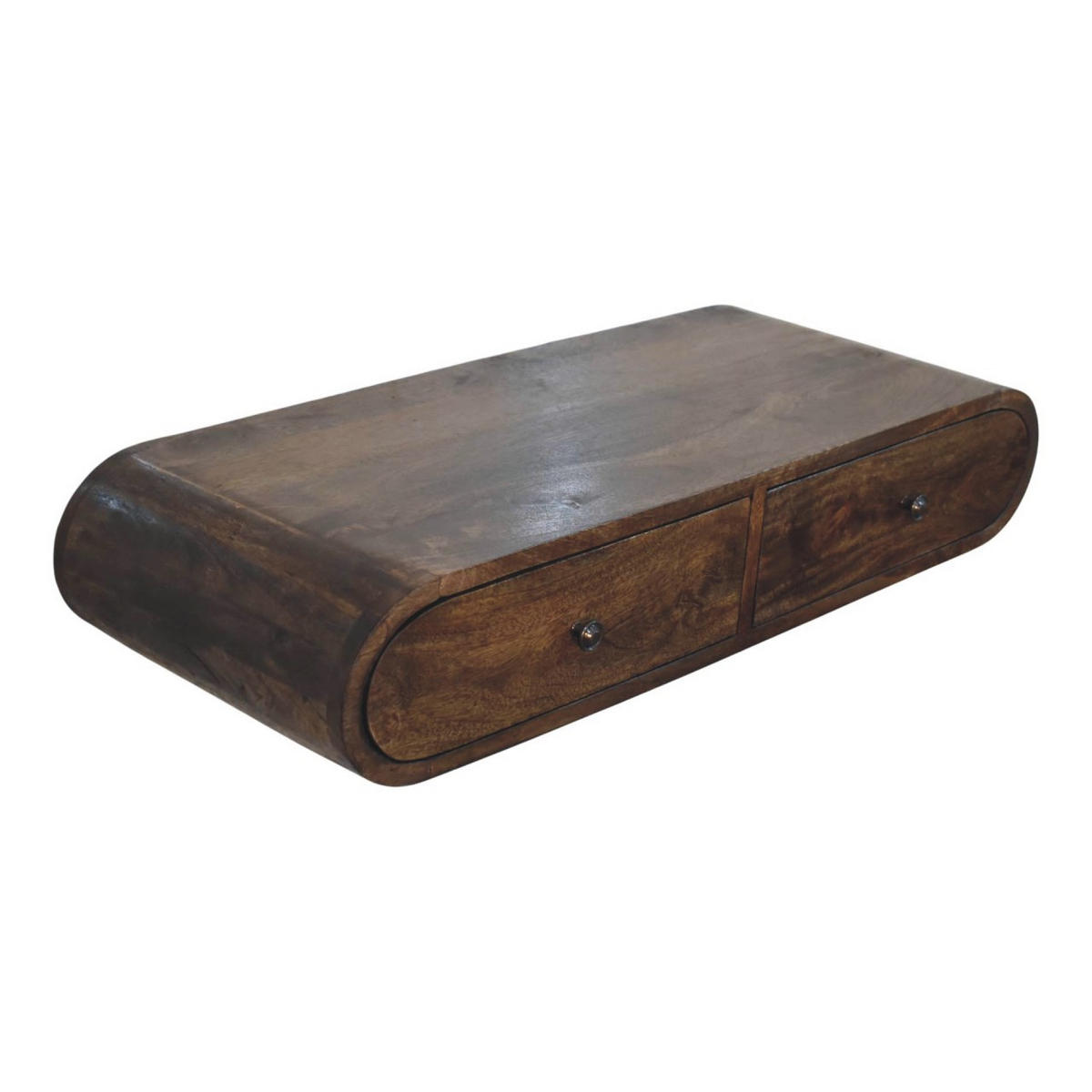 KONZOLNI STOL Avora, viseći - smeđa, drvo (80/15/32cm) - Artisan Furniture