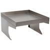 MÄHROBOTER-GARAGE Silber - Silberfarben, Metall (60/37/70cm) - MCW