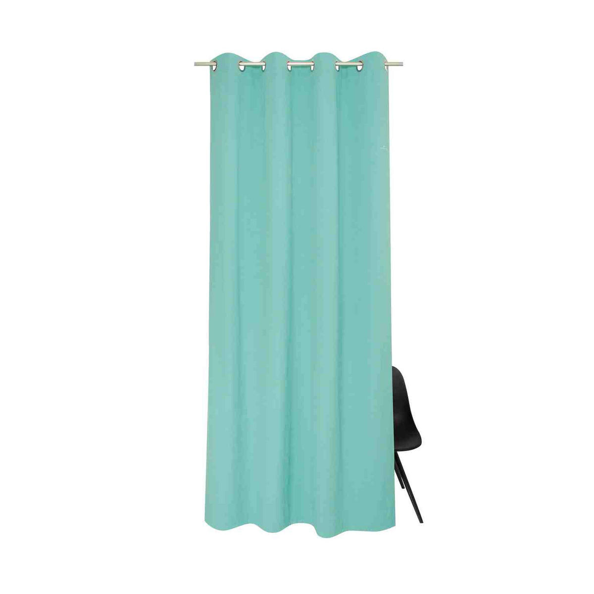BLICKDICHTER ÖSENVORHANG Dove Signature - Mintgrün, Textil (140/0.5/245cm) - Tom Tailor