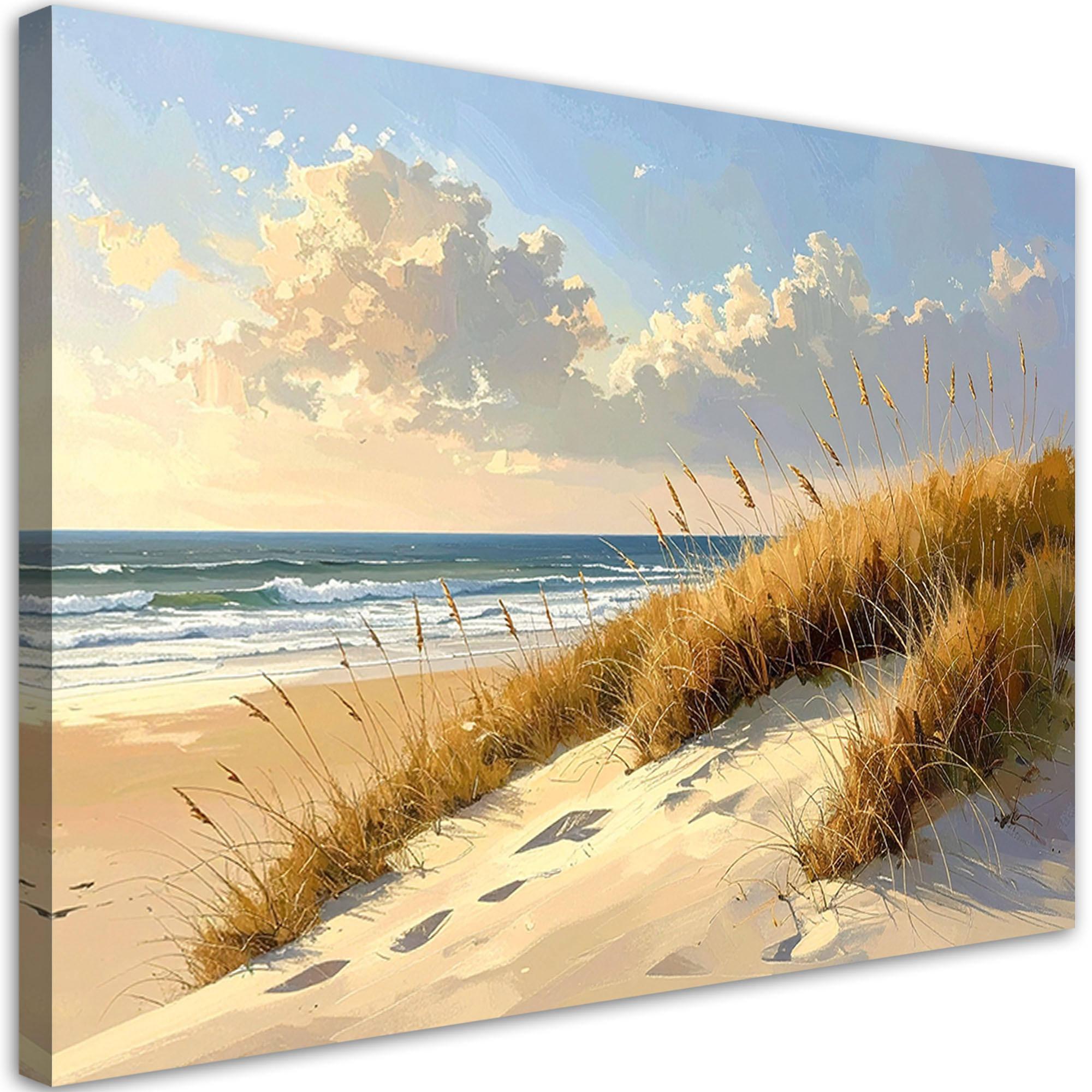 LEINWANDBILD Landschaften 120x80cm - Beige, Textil (120/80cm) - Feeby