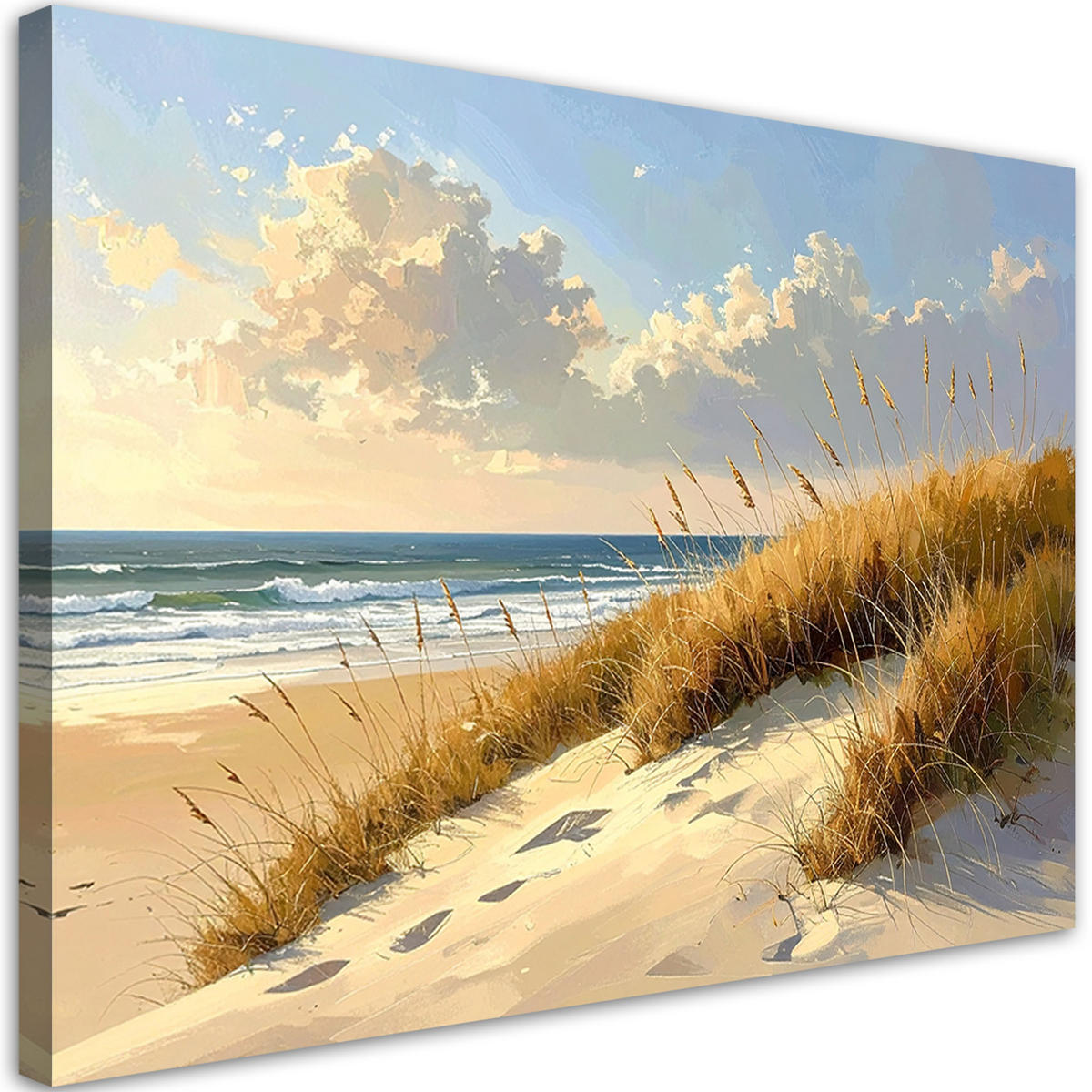 LEINWANDBILD Landschaften 120x80cm - Beige, Textil (120/80cm) - Feeby