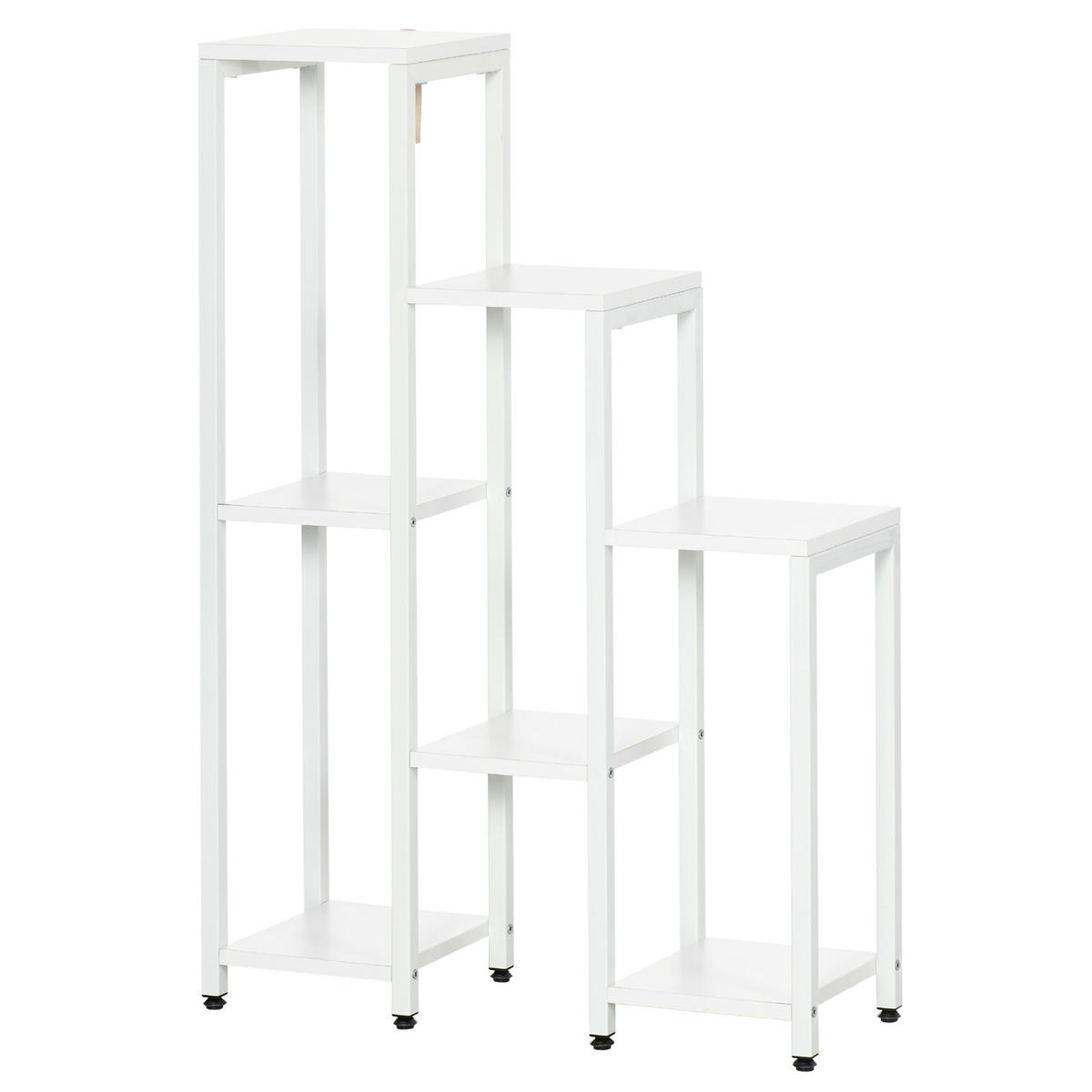 BLUMENSTÄNDER DE-05473 7 Ebenen, mit Kippschutz Weiß - Weiß, Metall (65/23/94.5cm) - ComfortXL