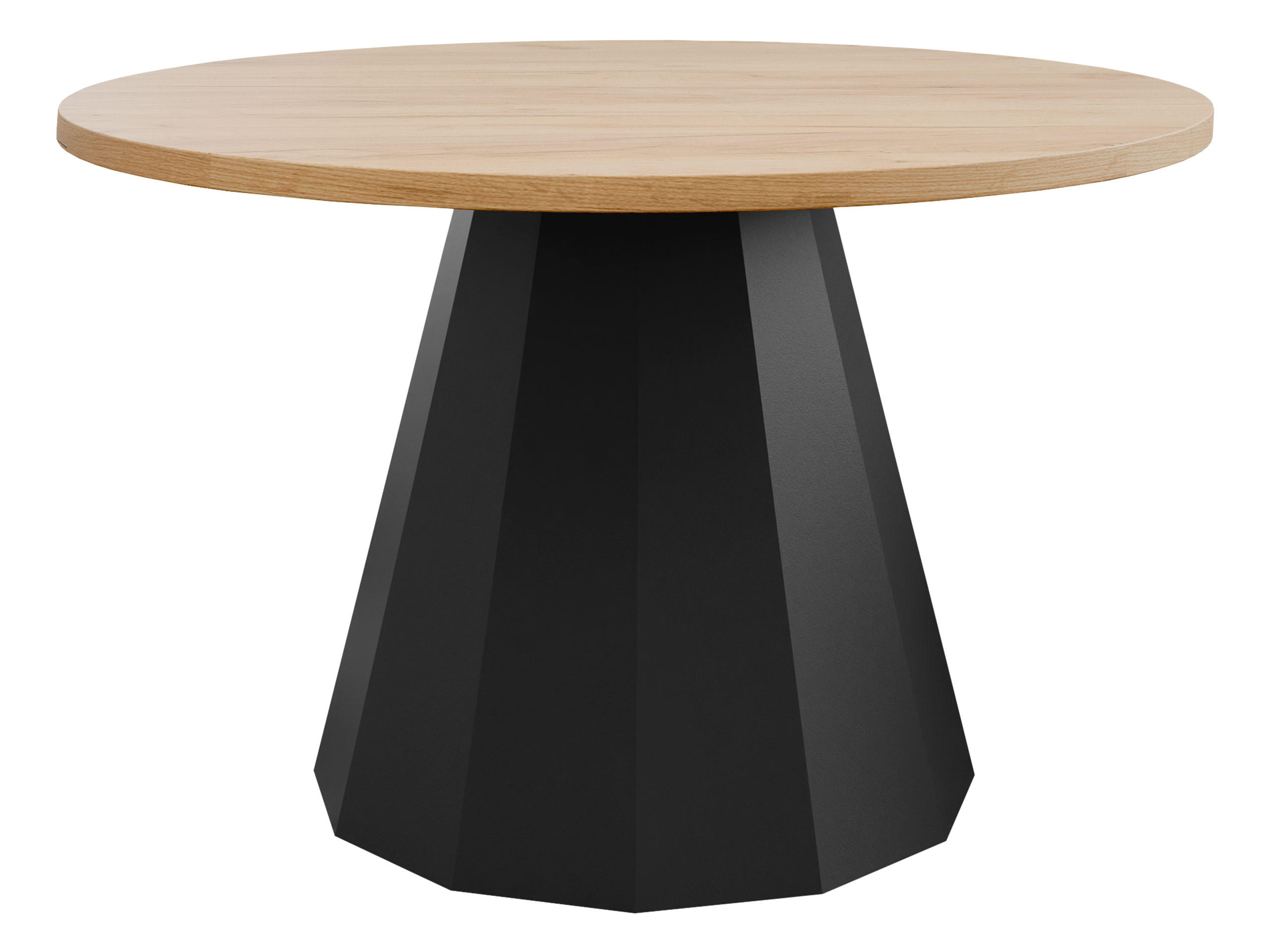 COUCHTISCH Elipse - Schwarz/Braun, Holzwerkstoff/Metall (75/75/45cm) - MIRJAN24