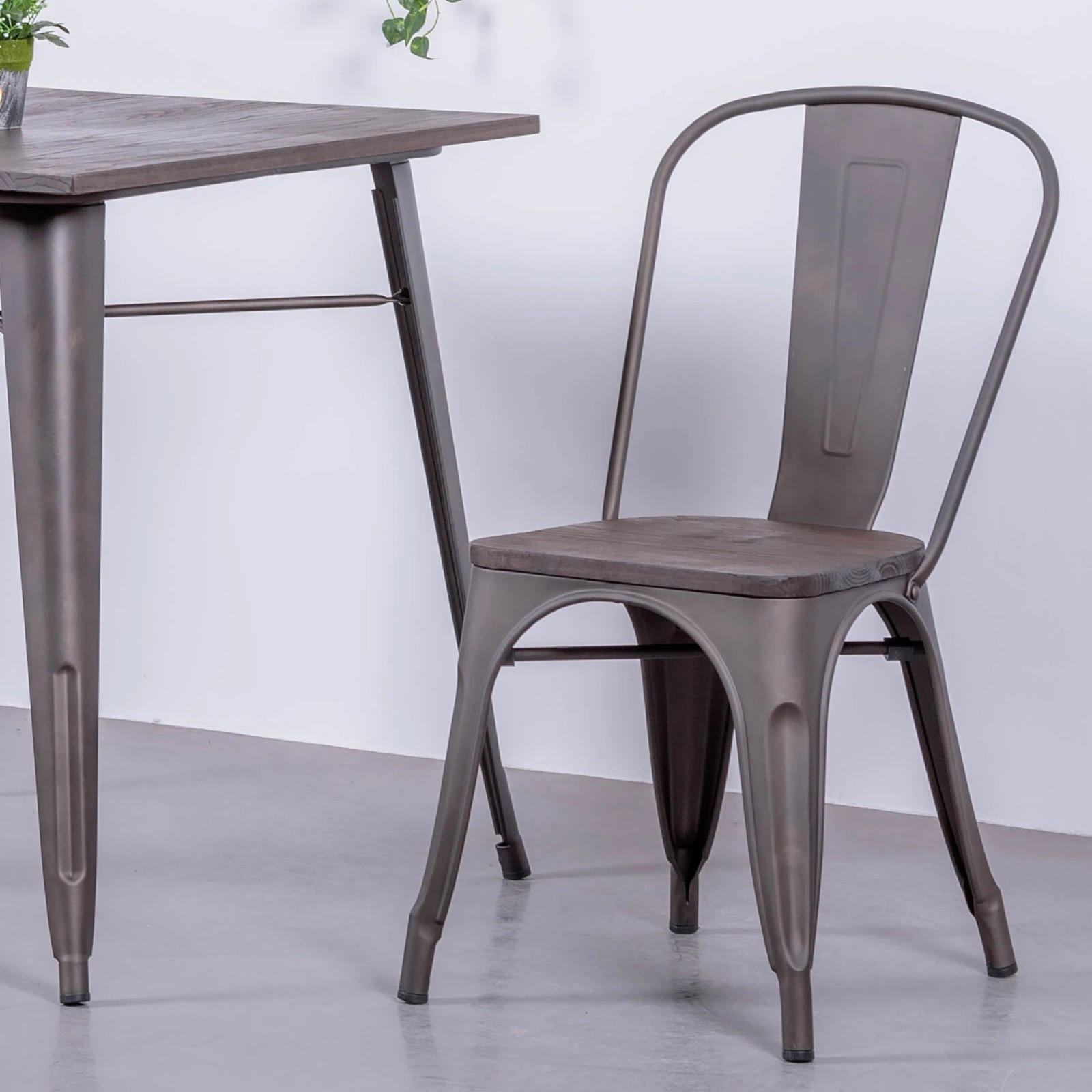 STUHL Metall Alteiche - Alteiche, Metall (44/83/53cm) - Nest Dream