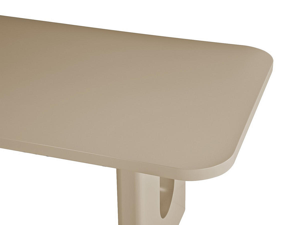 TISCH ohne Ausziehfunktion - 8 -Sitzer - MDF - taupe - NAKONI - Braun, Holz (100/200/76cm) - Vente-Unique