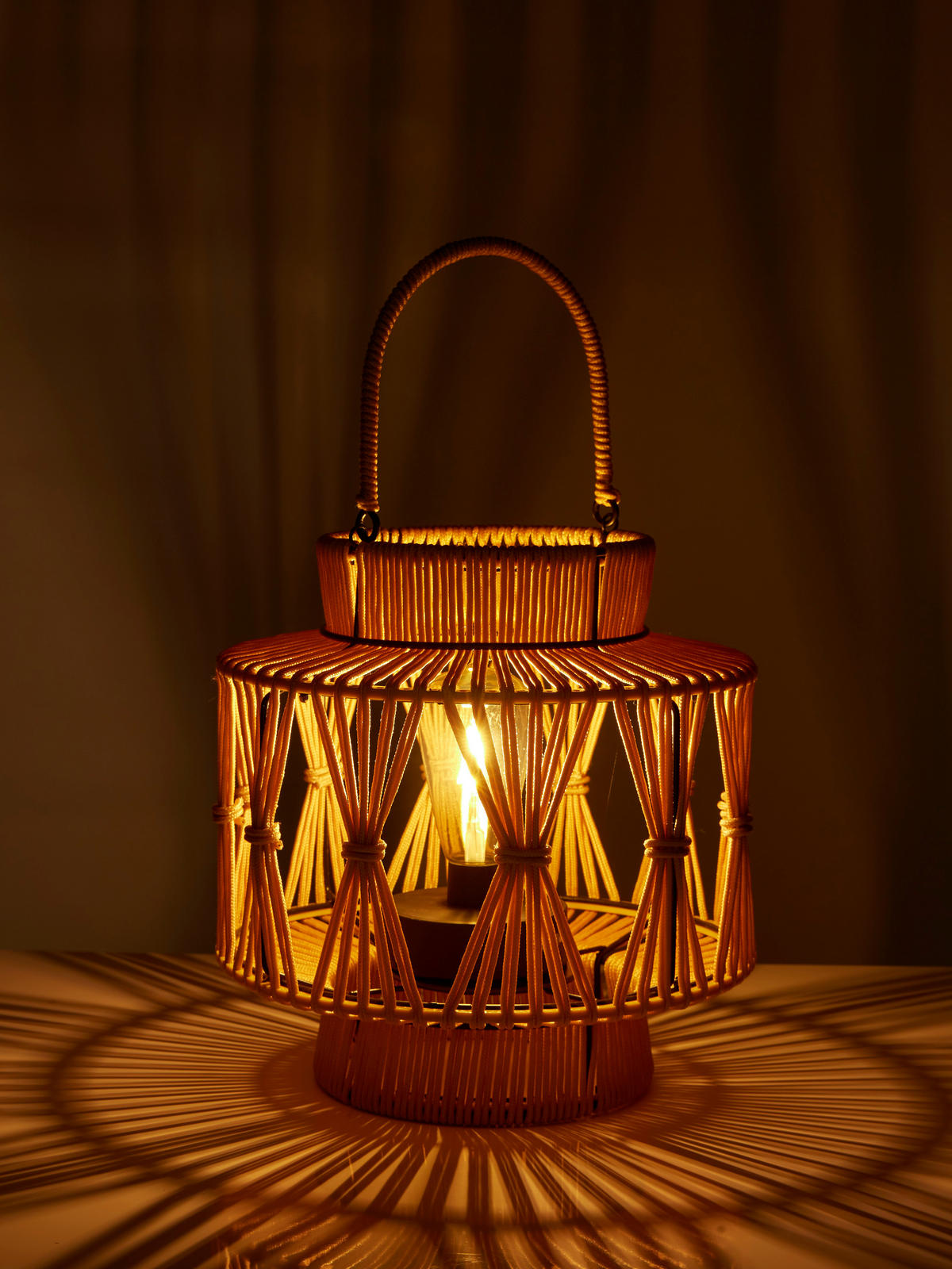 TISCHLAMPE 30/32/30cm - Braun, Metall (30/30/32cm) - Luxform