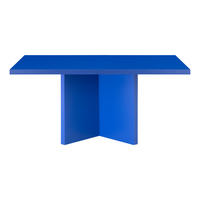 COUCHTISCH mit laminiertem-Platte 3cm Blau 100/60 cm - Blau, Holzwerkstoff (60/100/42cm) - RNT By Really Nice Things