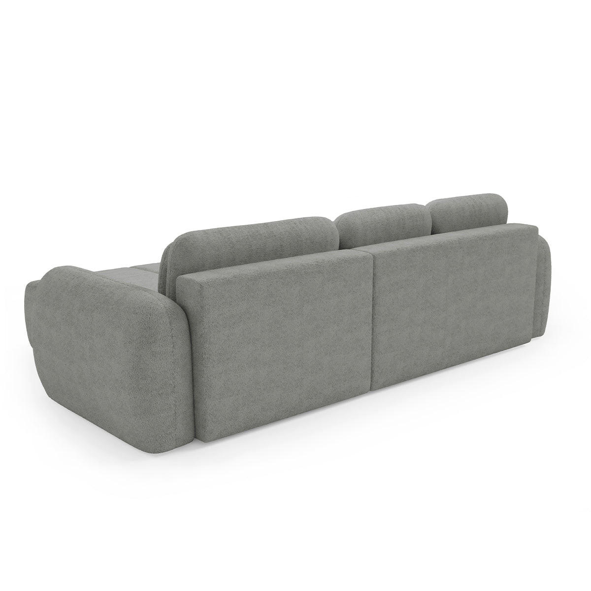 ECKSOFA Cesar 3 Sitzplätze Hellgrau - Grau, Holz (304/190cm) - Petits-meubles