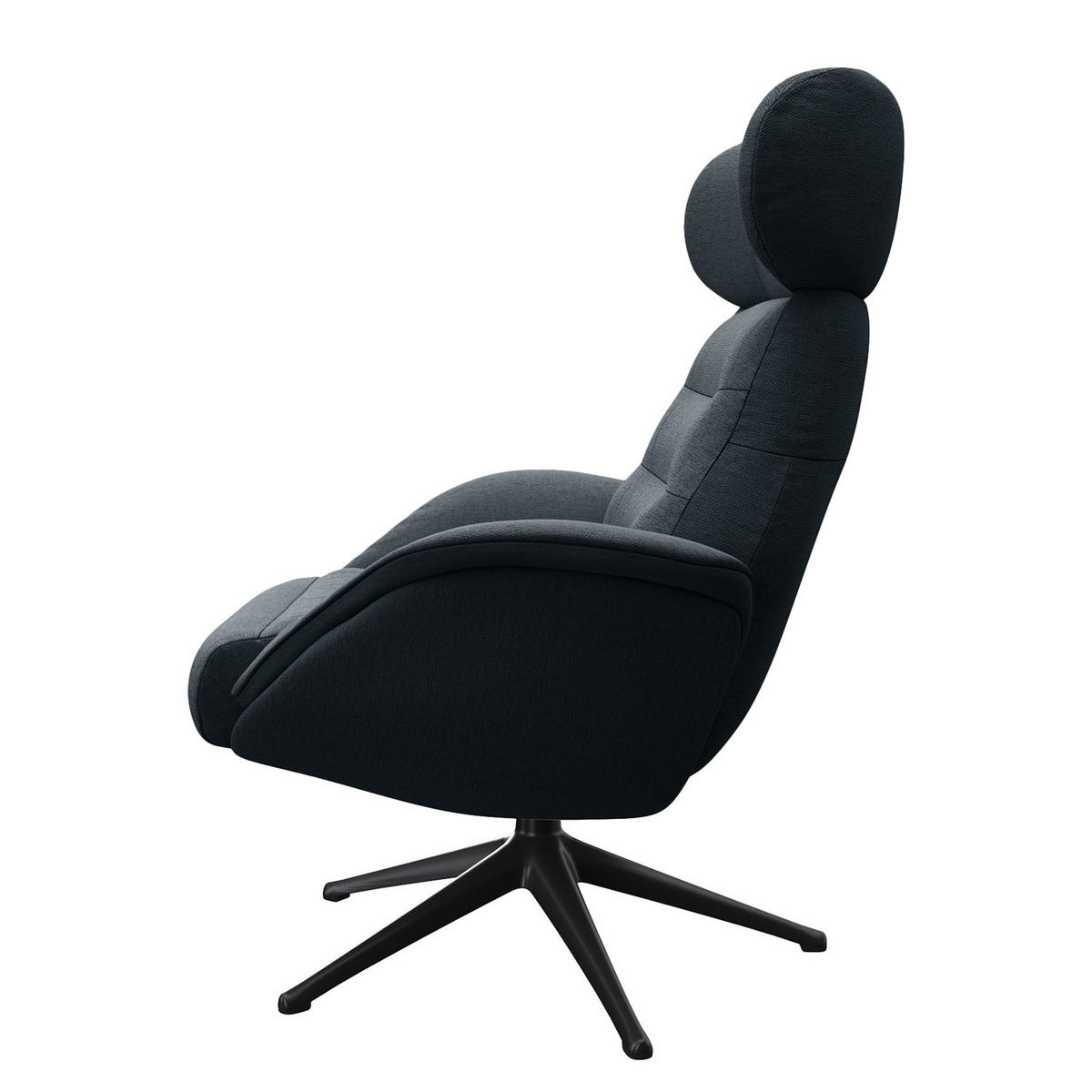 RELAXSESSEL - Grau, Textil/Metall (90/107/90cm) - home24