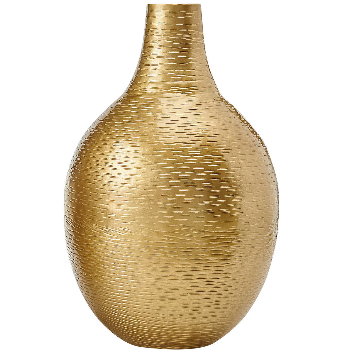 BLUMENVASE Aluminium gold Mohenjo - Goldfarben, Metall (35cm) - Beliani