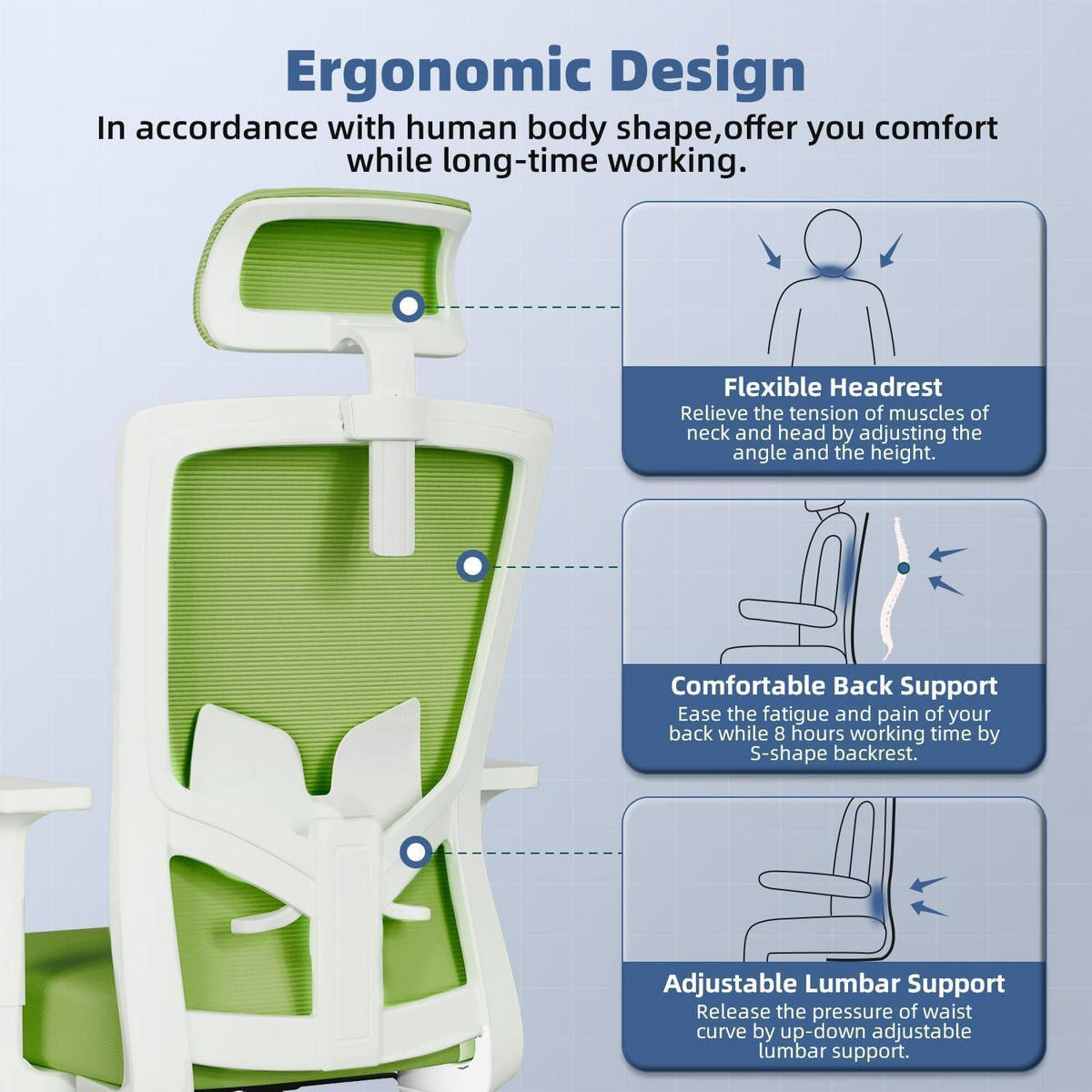 BÜROSTUHL Ergonomisch Grün - Grün, Textil (70/128/70cm)