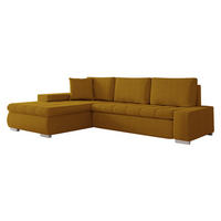 ECKSOFA Orkan Mini Cord - Bronzefarben, Holz/Textil (265/185cm) - MIRJAN24