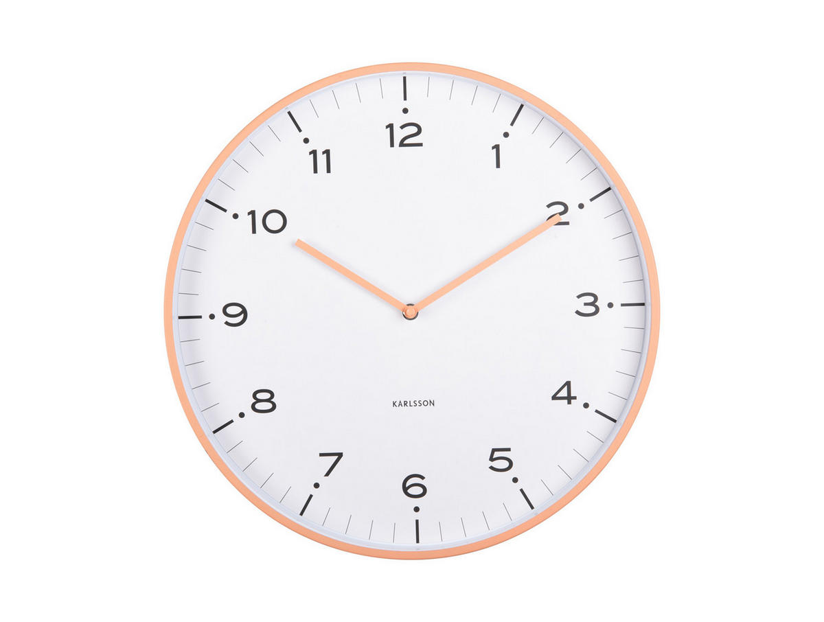 WANDUHR Circus Rings Ø40 cm - Orange, Metall (40/1/40cm) - Karlsson