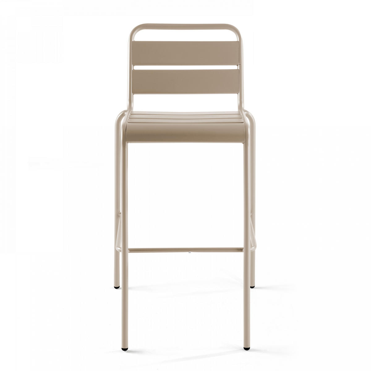 BARHOCKER, Taupe - Taupe, Metall (48/100/49cm) - Oviala