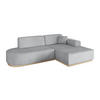 ECKSOFA Ottomane Rechts IREA-L1 - 232x165x80 cm Grau - Grau, Holzwerkstoff/Textil (232/165cm) - ALTDECOR