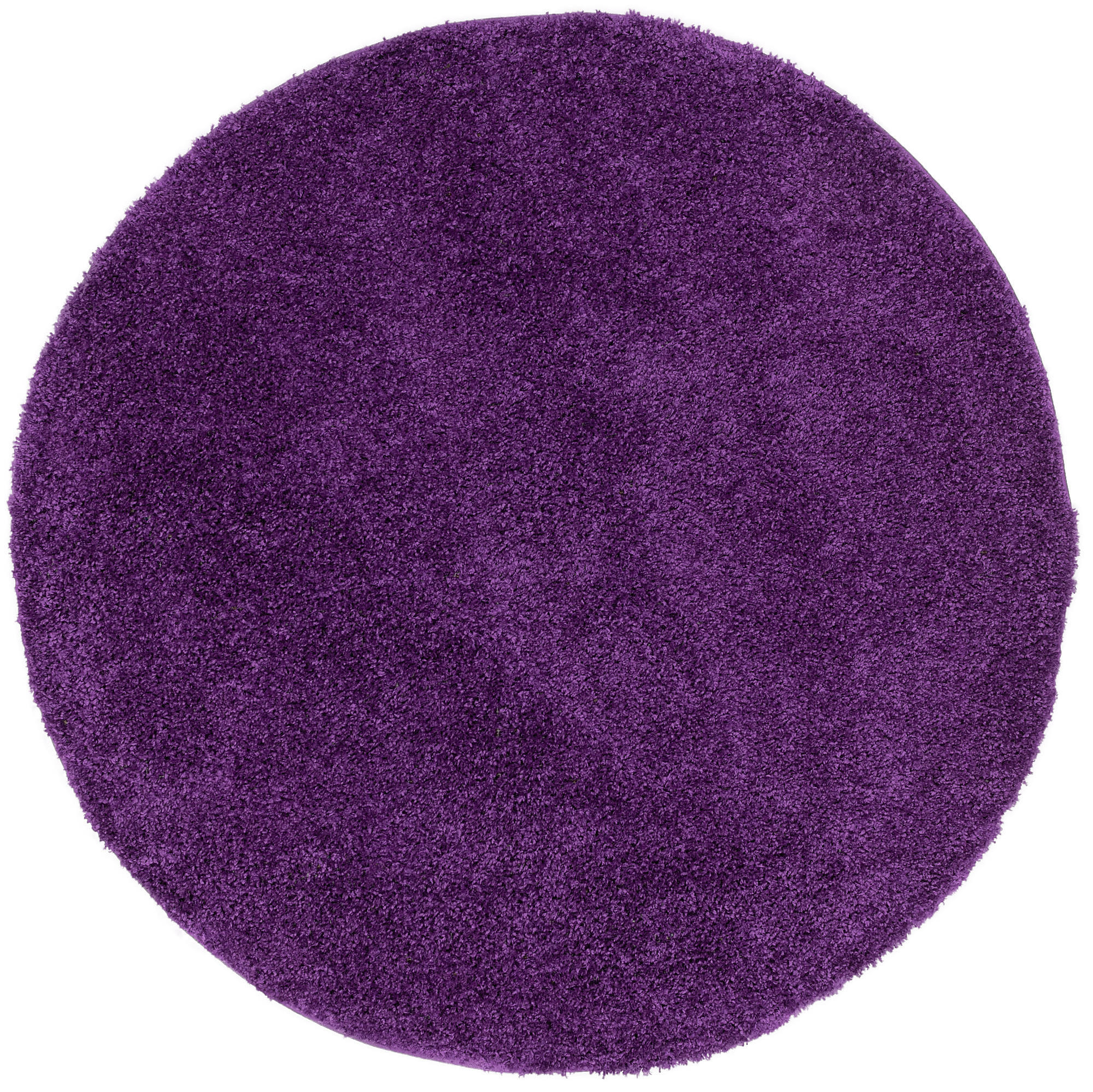 HOCHFLOR LANGFLOR SHAGGY TEPPICH FLUFFY RUND - Lila, Textil (200/200cm) - Pergamon