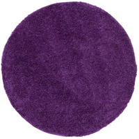 HOCHFLOR LANGFLOR SHAGGY TEPPICH FLUFFY RUND - Lila, Textil (200/200cm) - Pergamon