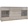 SIDEBOARD Bari Sandgrau Hochglanz - Sandfarben, Holzwerkstoff (166.5/75.5/35cm) - Vladon