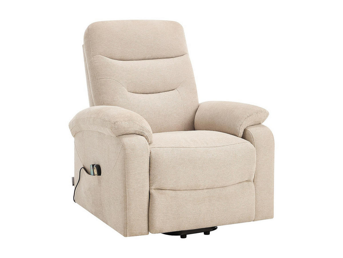MASSAGESESSEL - 1 Person - stoff - beige Flunel - Beige, Textil/Metall (84.5/106/94.5cm) - Vente-Unique