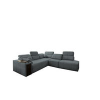 ECKSOFA Mindy IX Mit Schlaffunktion, Verstellbarer Rückenlehne Stoff Verita Dunkelgrau Rechts - Dunkelgrau, Holz (300/288cm) - Kaiser Möbel
