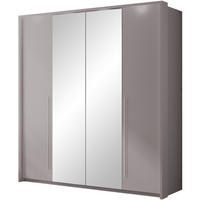 DREHTÜRENSCHRANK Bremco mit 2 Türen und Spiegel, Cappuccino, 210 cm - Cappuccino, Holzwerkstoff (210/219/65cm) - Beautysofa