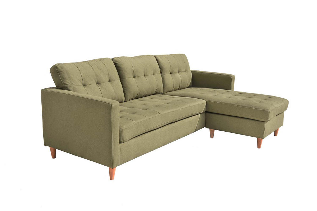 ECKSOFA SOFA grün - Grün, Holz (151/219cm) - ebuy24