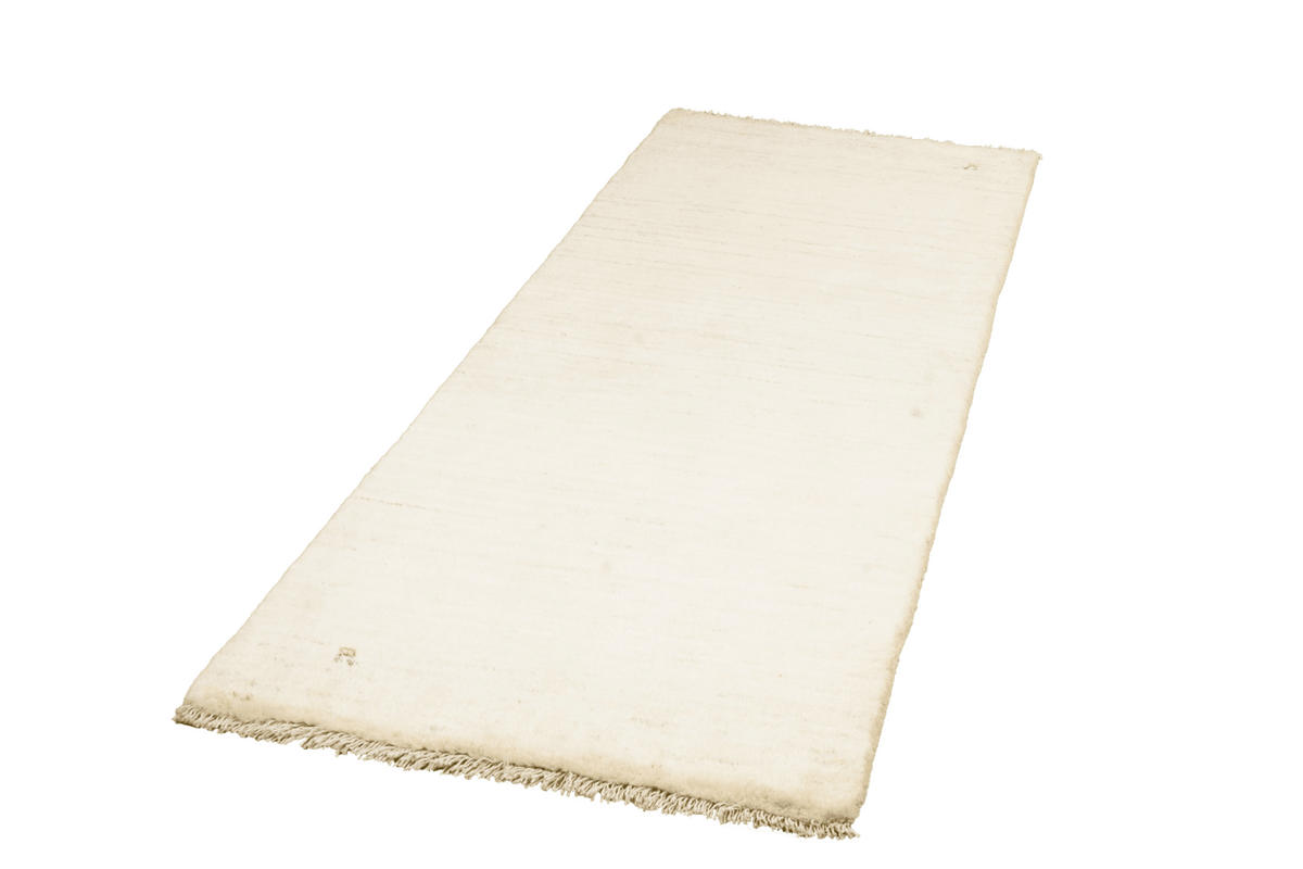 LÄUFER Orient handgeknüpft Beige 202/80 cm Schurwolle - Beige, Textil (80/202cm) - Looma