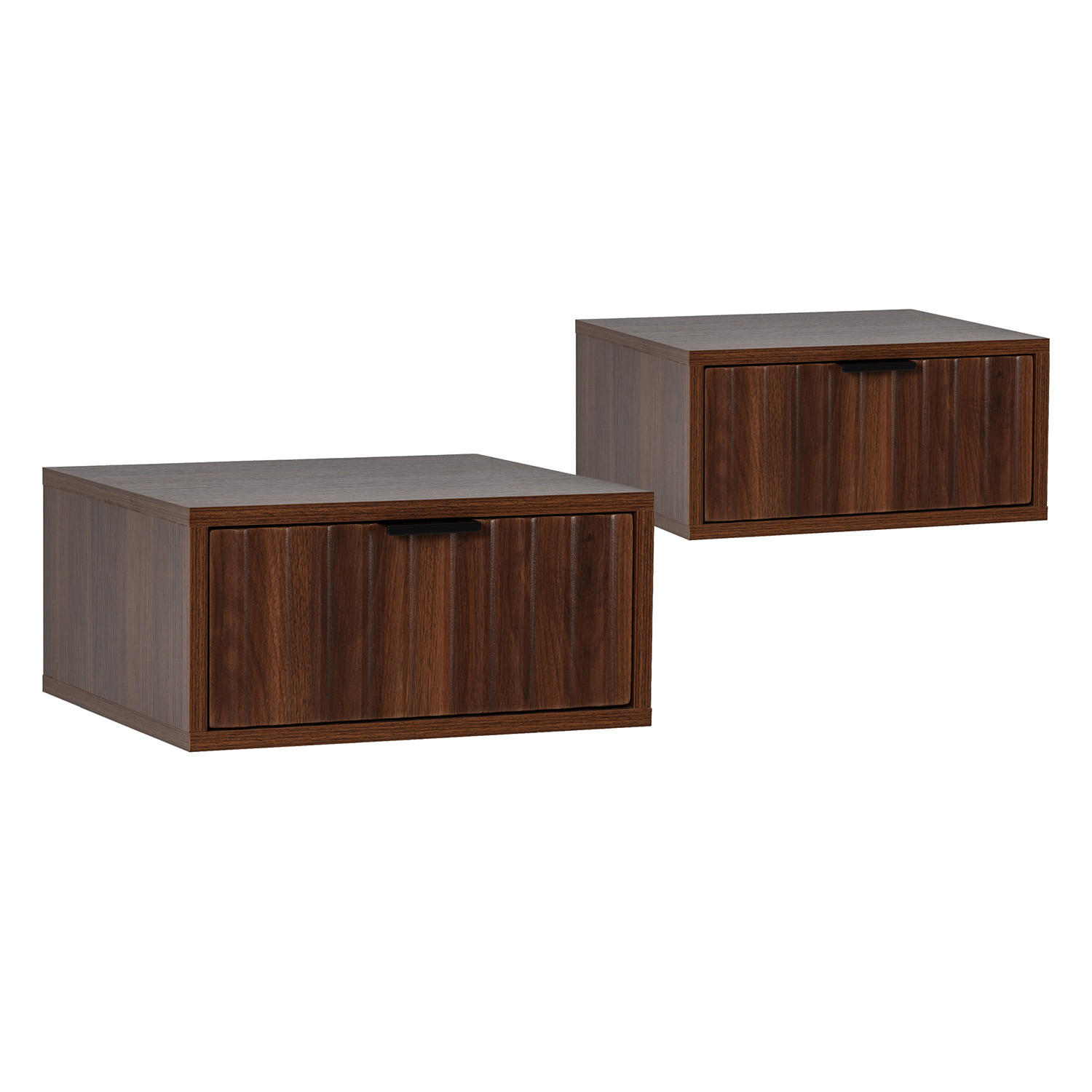VS Venta-stock Nachttische Walnuss 40x19x35 cm
