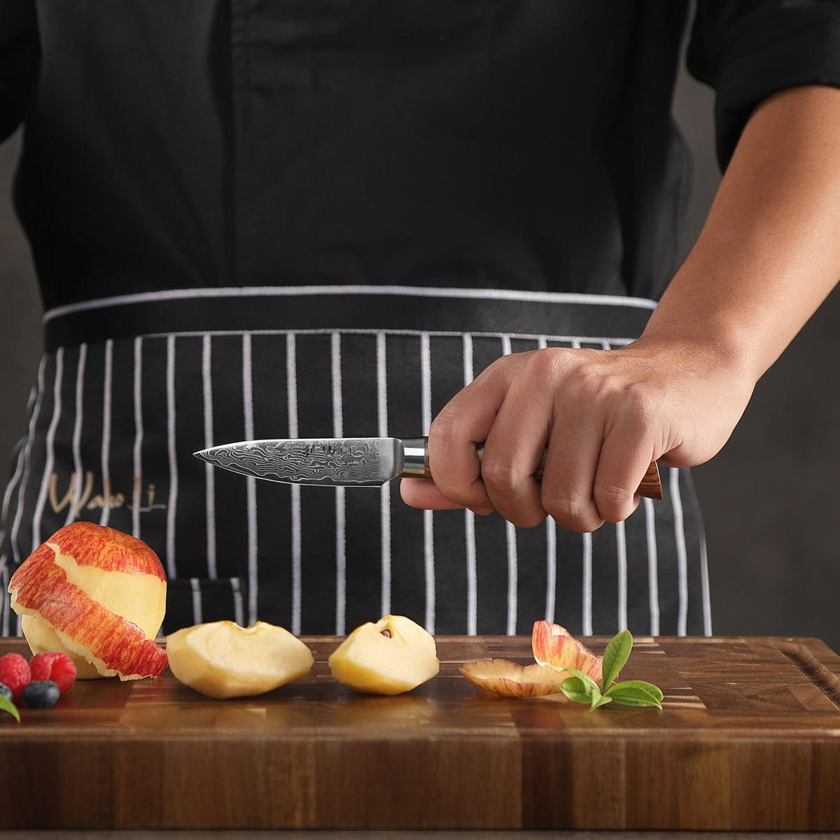 OFFICEMESSER 8 cm - Braun, Holz/Metall (20cm) - Wakoli