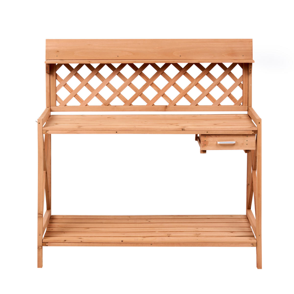 PFLANZTISCH 115/116 cm Tannenholz Hellbraun Sperlinga - Hellbraun/Braun, Holz - Beliani