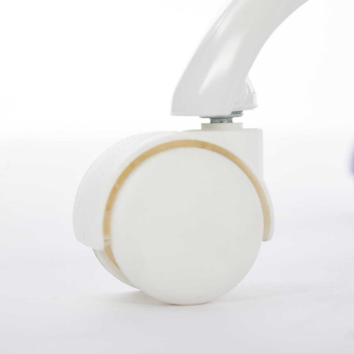 SCHREIBTISCHSTUHL Cremefarbe Drehbar Höhenverstellbar - Creme, Metall (55/81/57cm) - PANGIVO