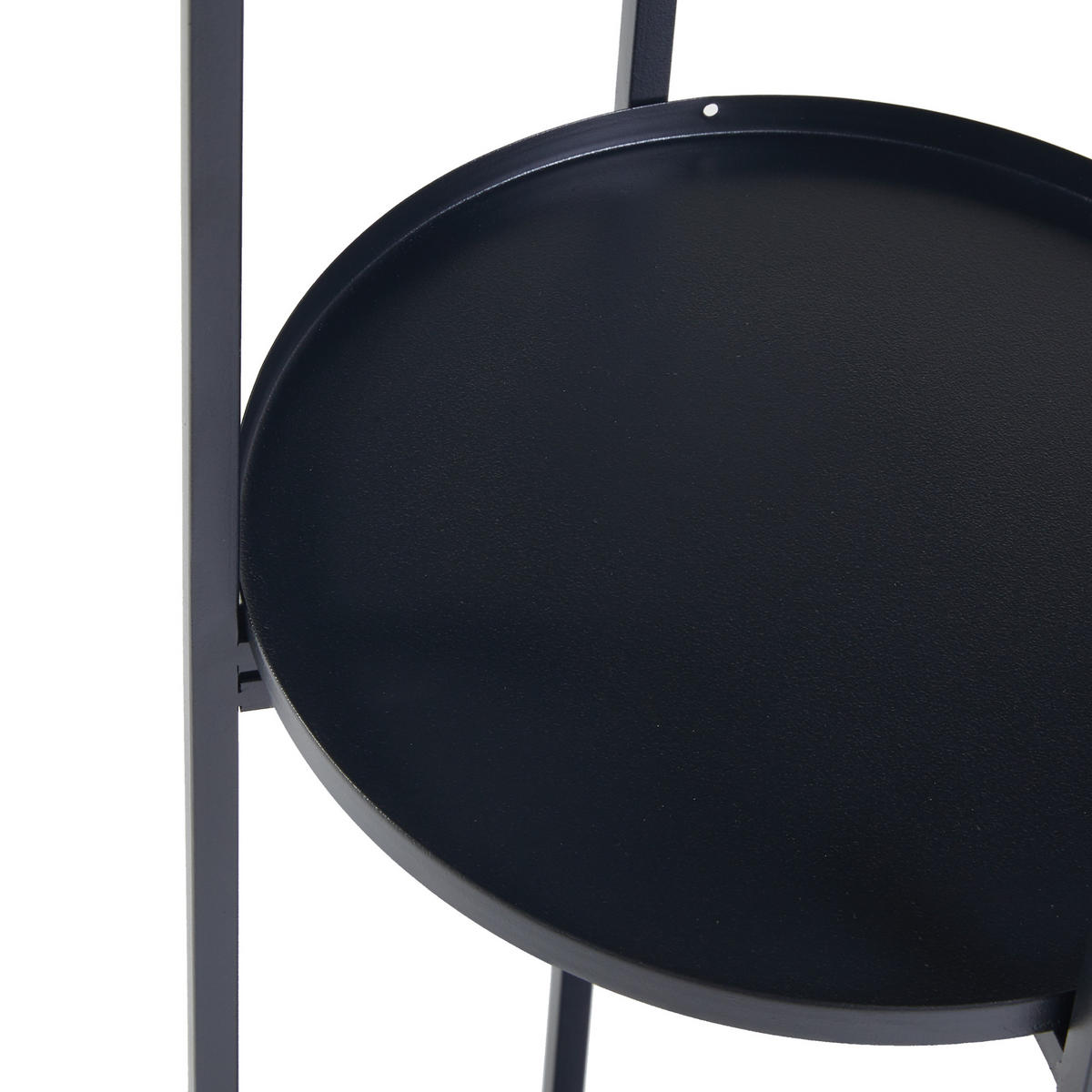 PFLANZENREGAL Tuusula - Schwarz, Metall (25/25/134cm) - [en.casa]