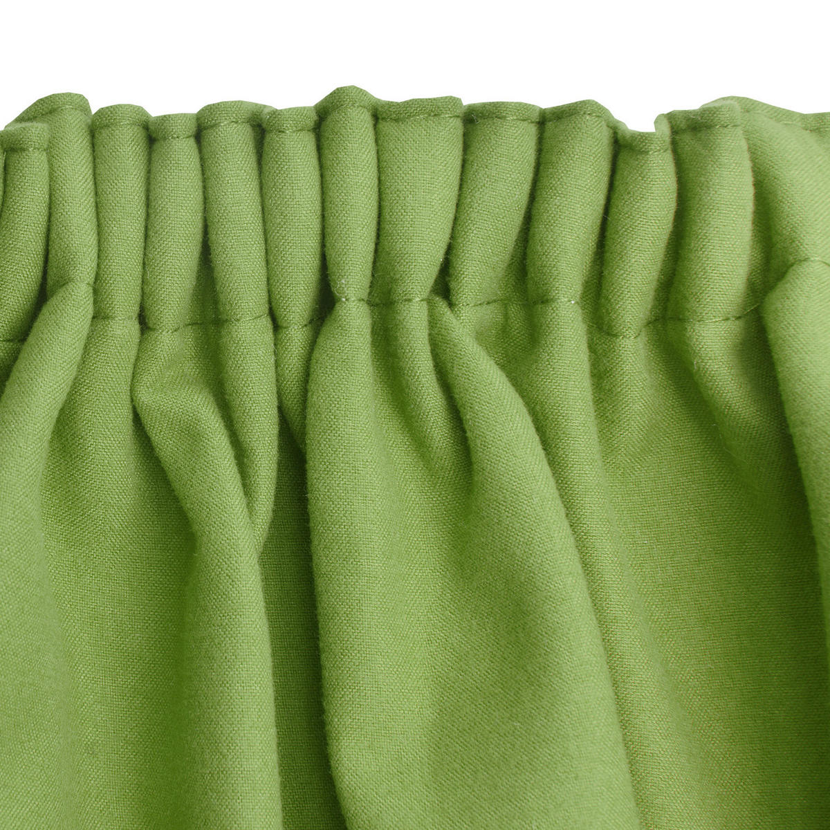 VORHANG Amelie TK mit Kräuselband 140x245cm Grün (2tlg) - Grün, Textil (140/245/1cm) - Beautissu 