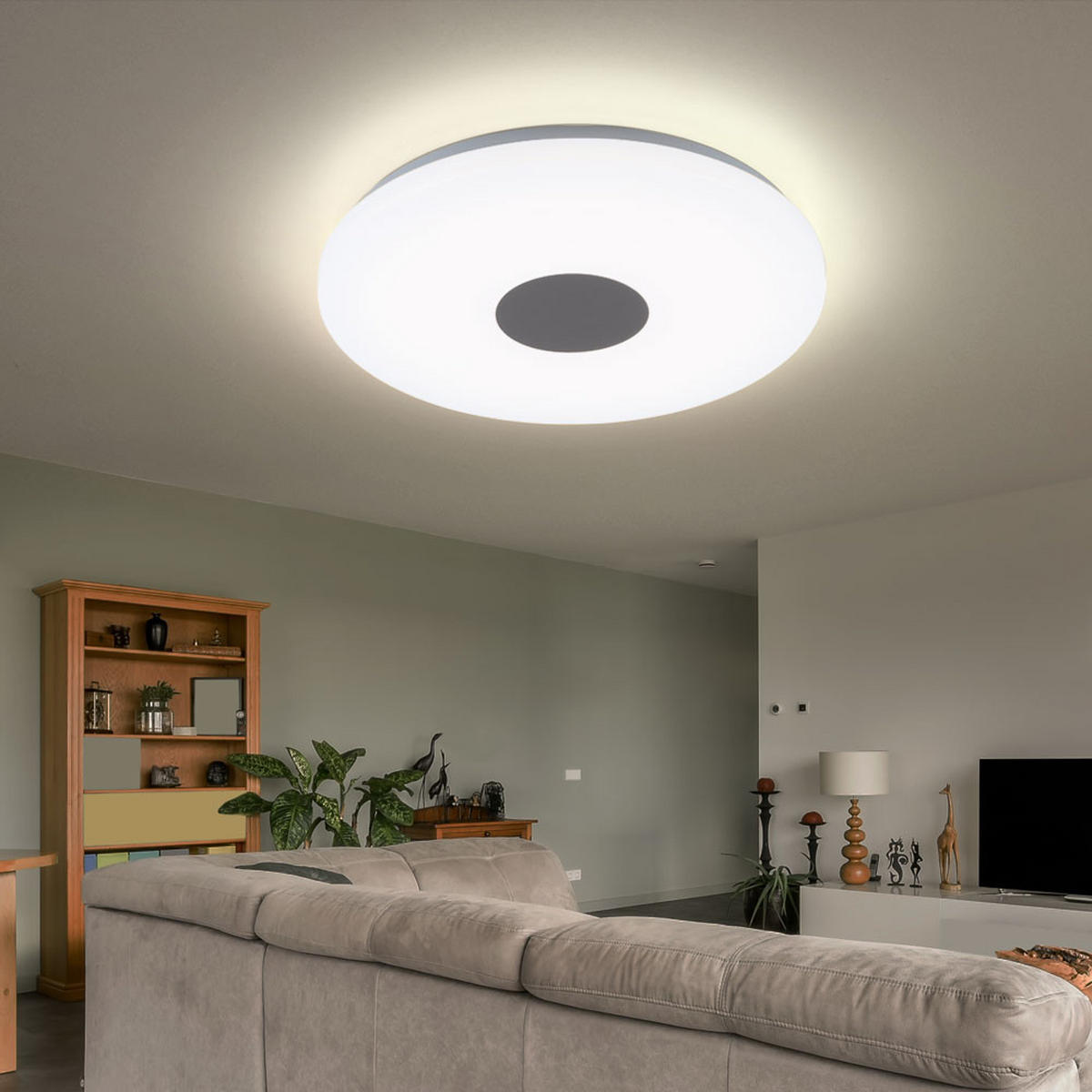 LED DECKENLEUCHTE Acryl Weiß satiniert - Weiß, Metall (37.5/37.5/5.2cm) - Globo Lighting