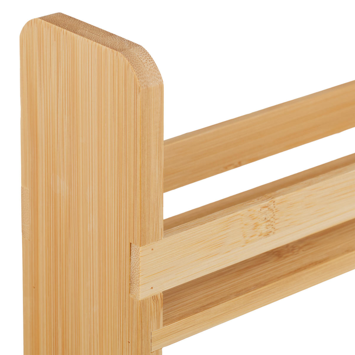 GEWÜRZREGAL - Hellbraun/Naturfarben, Holz (25.5/30.5/6.5cm) - Relaxdays