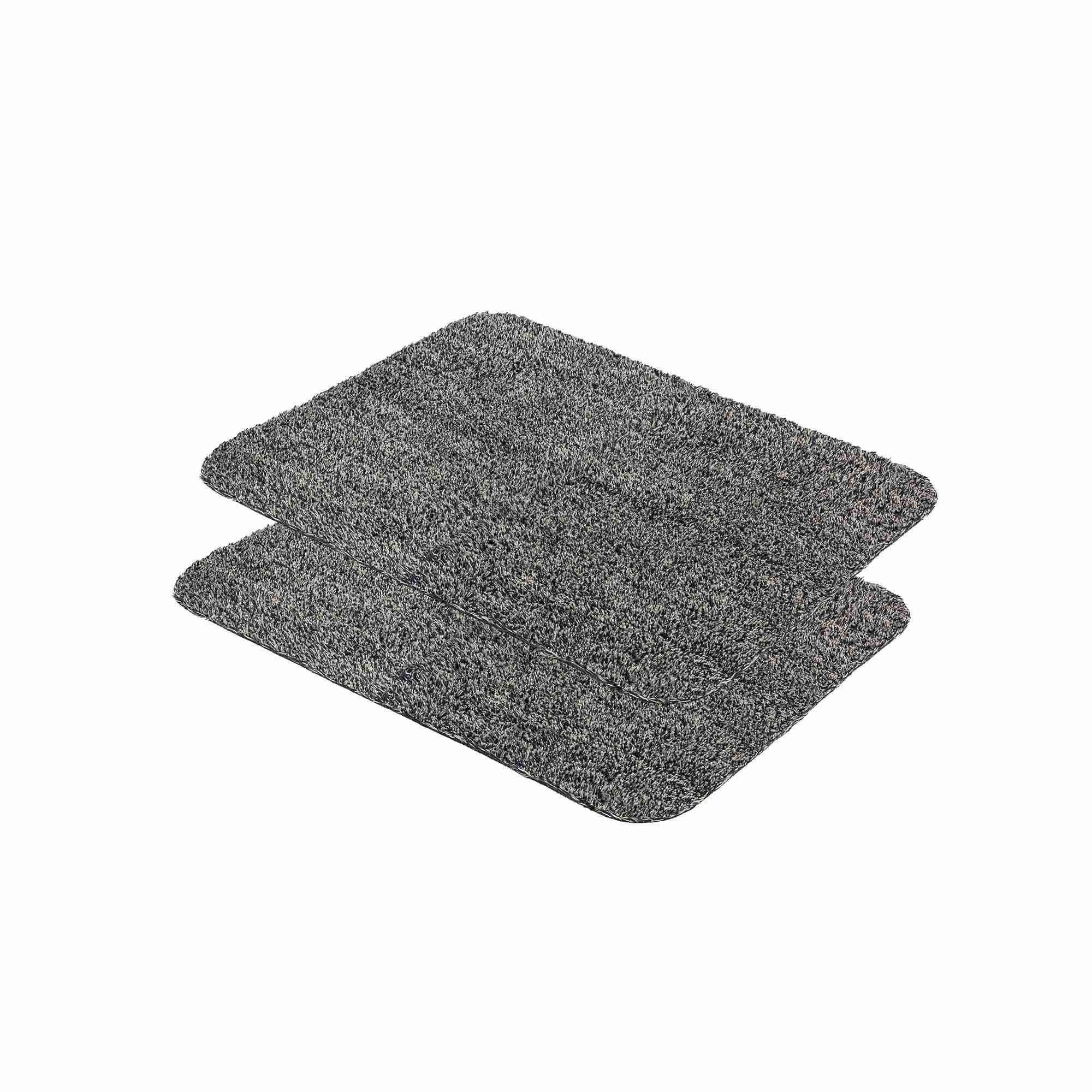 FUSSMATTE WASCHBAR ENTRA 2ER SET - Anthrazit, Textil (60/75cm) - Astra