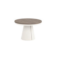 ESSTISCH CALMA Bis - Sandfarben/Kaschmir, Holzwerkstoff/Metall (120/120/76cm) - Meblini
