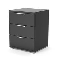 NACHTTISCH Florenz Schwarz 46.2 x 60.5 cm - Schwarz, Holzwerkstoff (46.2/60.5/42cm) - Vicco