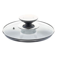 SPEZIALGLASDECKEL mit Edelstahlknauf, Transparent, 16 cm - Transparent, Metall (37/21/6cm) - Berndes