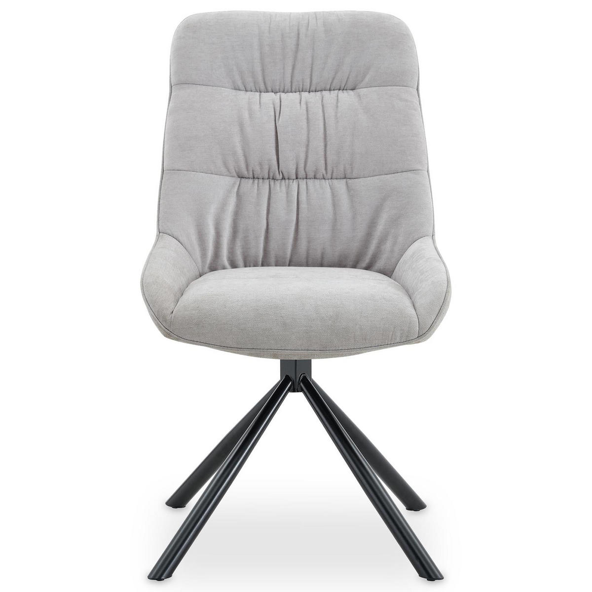ESSZIMMERSTÜHLE LIBRA 2er-Set grau - Grau, Textil (50/90/60cm) - IDIMEX