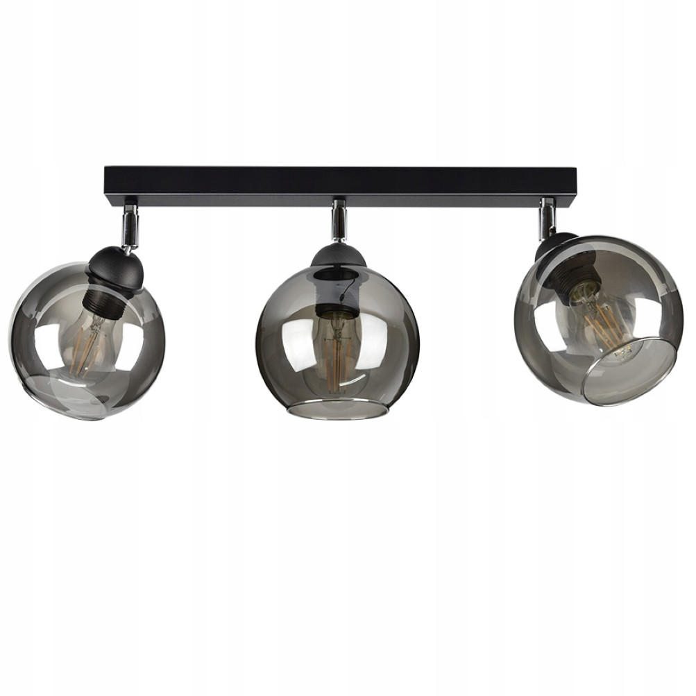 DECKENLEUCHTE HAGEN - Schwarz, Glas/Metall (15/60/21cm) - kiki design