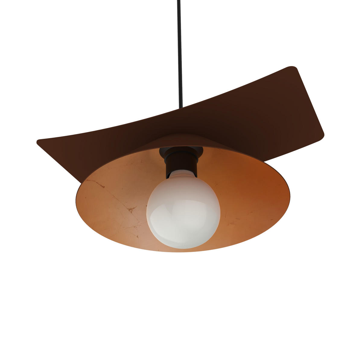 HÄNGELEUCHTE Miller D25 - Braun, Metall (25/34/10cm) - Lumicom