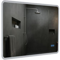BADSPIEGEL Wien 70x100 Bluetooth 100x3,5x70cm Glas Klarglas Badezimmerspiegel - Klar, Glas (100/70/3.5cm) - DELUKE