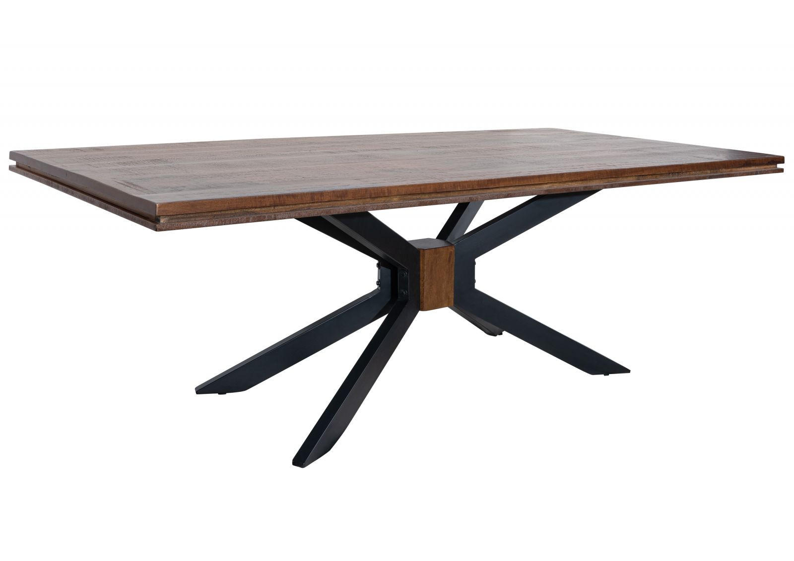 ESSTISCH Mango 240x107x76 braun lackiert STILMÖBEL #122 - Braun, Holz (240/107/76cm) - Massivmoebel24