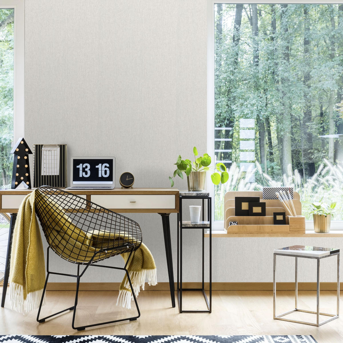 VLIESTAPETE Calico Uni 1005x52cm - Grau, Papier/Kunststoff (52/1000cm) - Superfresco Easy