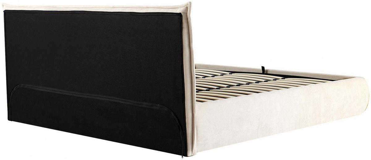 POLSTERBETT 180 cm/200 cm cm Stoff Creme - Creme, Textil (198/220cm) - CLP