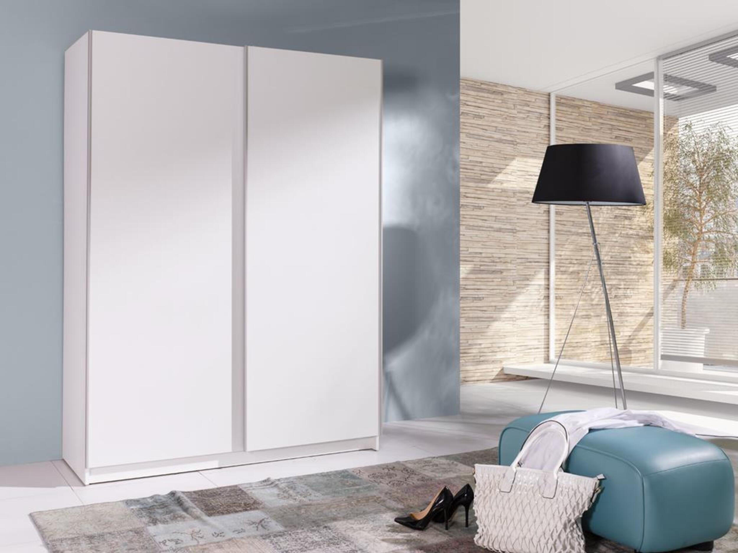 SCHIEBETÜRENSCHRANK - Kleiderschrank Ada I Weiß - Weiß, Holzwerkstoff (150/206/62cm) - Möblo